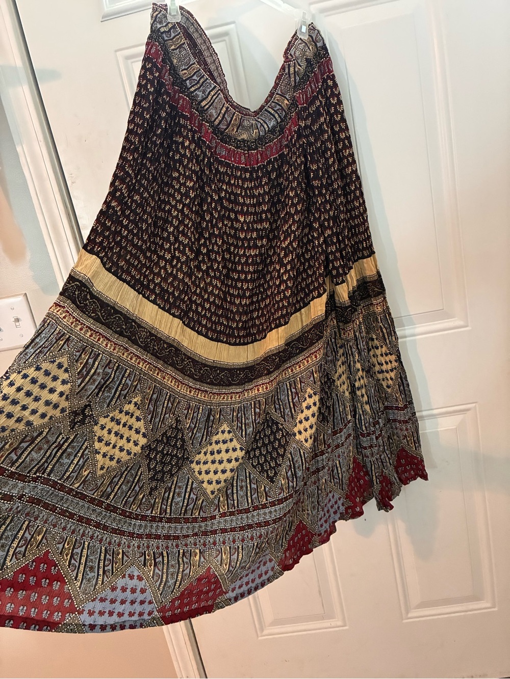 Vintage 90s Sag Harbor Woman Plus Size Broomstick Maxi Skirt